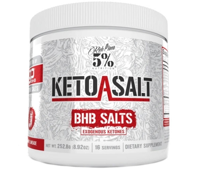 5% NUTRITION Keto aSALT with goBHB Salts 252g Cherry Limeade