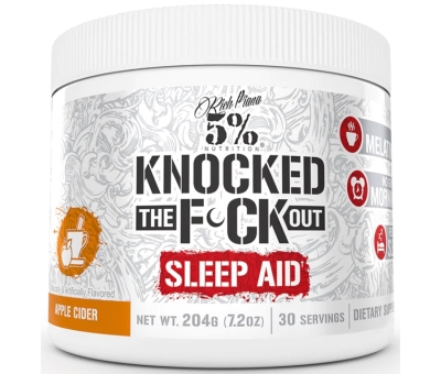5% NUTRITION Knocked The Fu*k Out Sleep Aid 204g (Legendary Series) Honey Lemon Tea