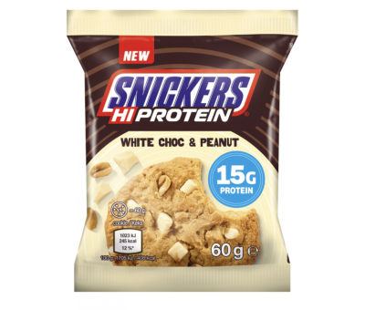 SNICKERS High Protein Cookie 60g White Choc & Peanut