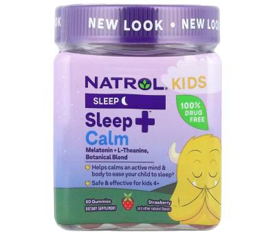 NATROL Kids Sleep + Calm 60 Strawberry gummies (Age 4+)