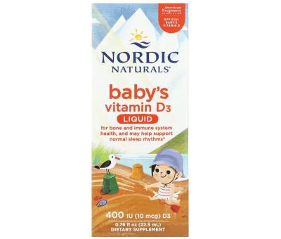 NORDIC NATURALS Baby´s Vitamin D3 400 IU - 22.5 ml