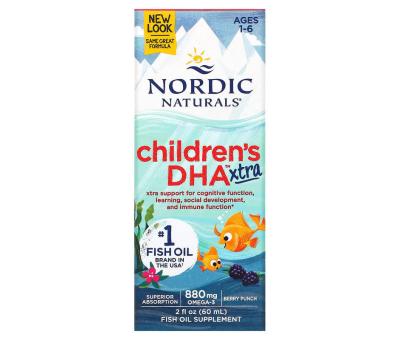 NORDIC NATURALS Children´s DHA Xtra 880mg - 60ml Berry Punch