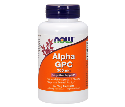NOW FOODS Alpha GPC 300mg - 60 vcaps