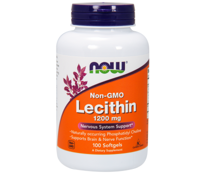 NOW FOODS Lecithin 1200mg Non-GMO - 100 softgels