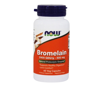 NOW FOODS Bromelain 500mg - 60vcaps