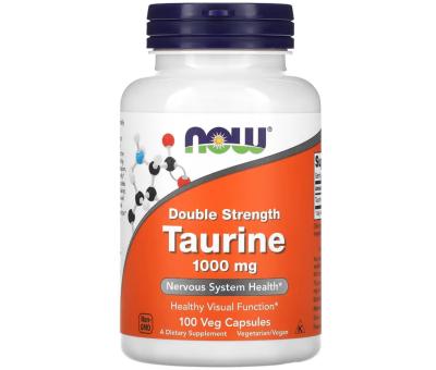 NOW FOODS Taurine 1000mg Double Strength - 100 vcaps