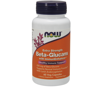 NOW FOODS Beta-Glucans with ImmunEnhancer 250mg - 60 vcaps