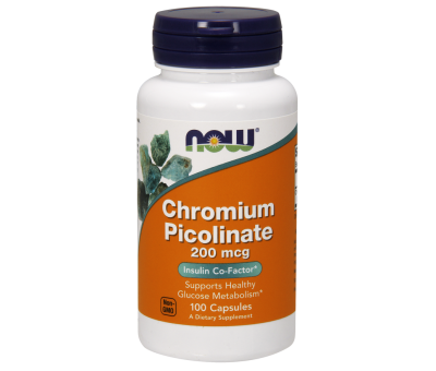NOW FOODS Chromium Picolinate 200mcg - 100 caps (Kroompikolinaat)