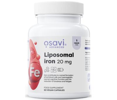 OSAVI Liposomal Iron 20mg - 60 vegan caps