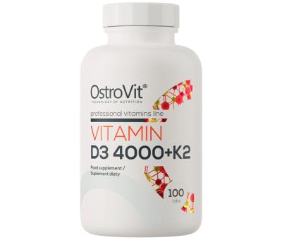 OstroVit Vitamin D3 4000 IU + K2 100 tablets