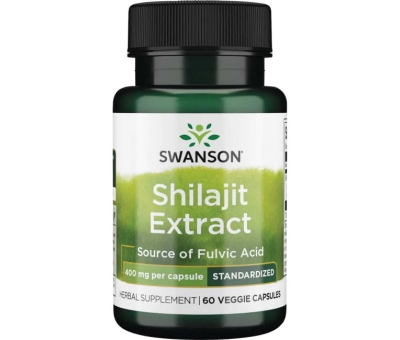 SWANSON Shilajit Extract, 400mg - 60 vcaps