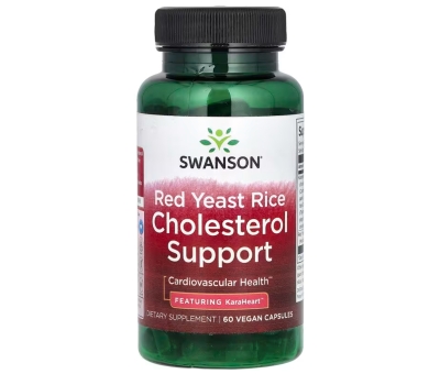 SWANSON Red Yeast Rice Cholesterol Support - 60 vcaps